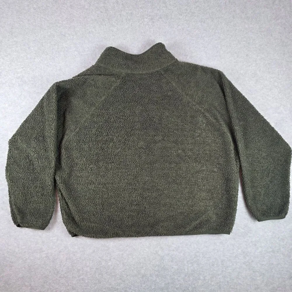 Women's XL Sherpa Cropped Jacket - All in Motion™ Green